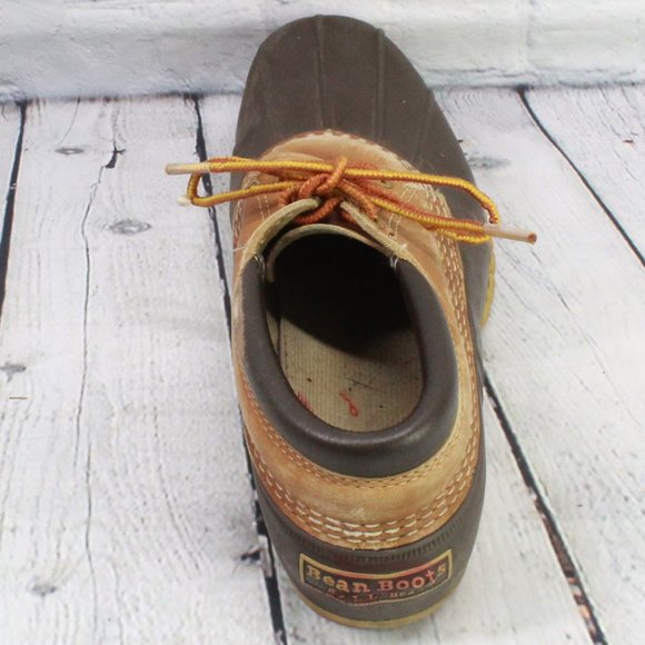 LL BEAN Gumshoe Padded Ankle Duck Bean Boots Sz 9 - Picture 9 of 9